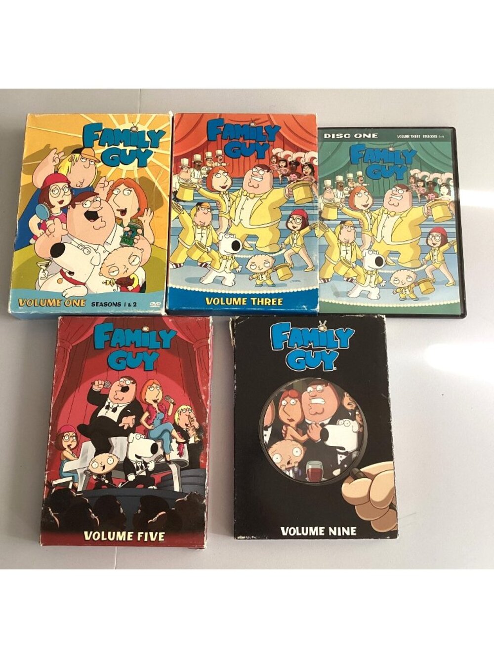 Family Guy Volume 1 Seasons 1 & 2, Season 3, Season 5, & Season 9 (DVD) Set Read